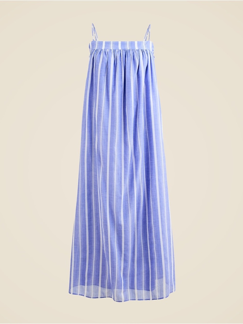 J.Crew Floaty Midi Dress in Striped Cotton Voile in Calm Sea Stripes | XL | NWT - Picture 16 of 16